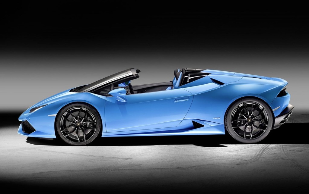 Lamborghini Huraca¦ün Spyder LP 610-4 Side View Open (1440 x 1028)