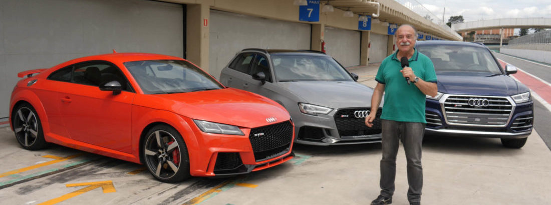 Audi TT RS, RS3 e SQ5 – Emilio curte em Interlagos