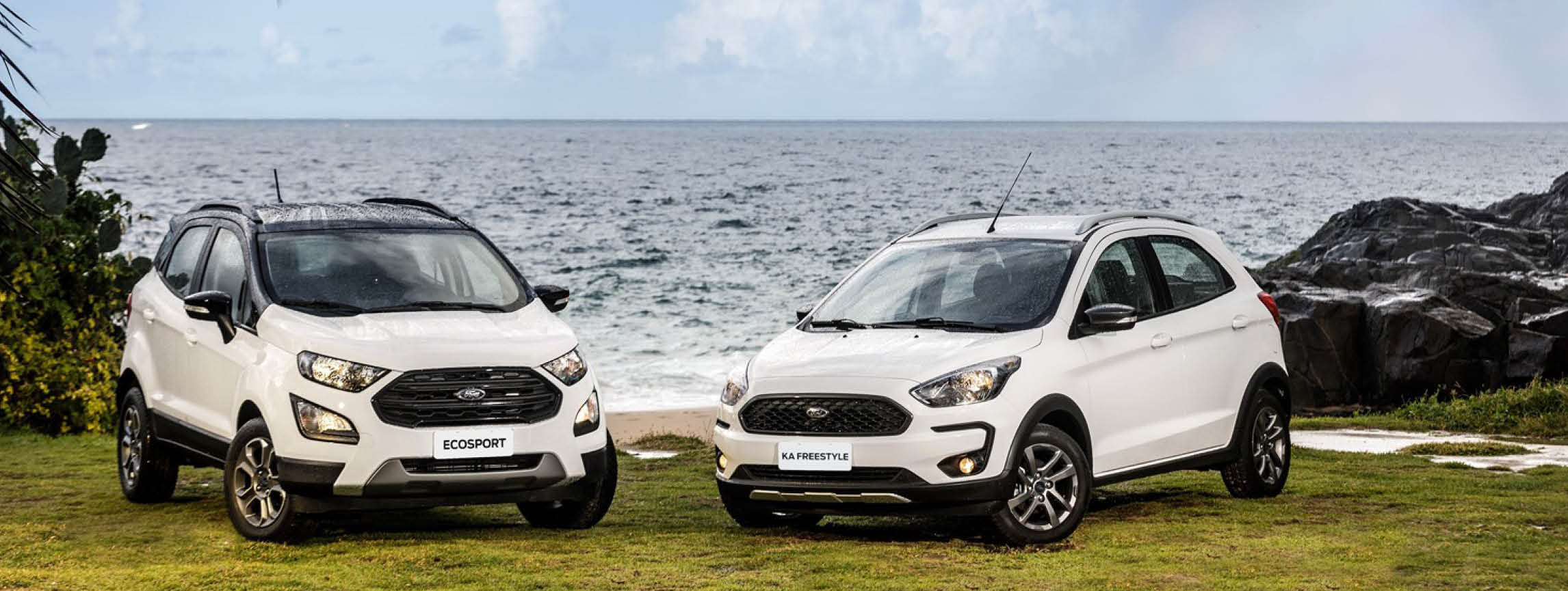 Ka e EcoSport FreeStyle e seus tetos pretos