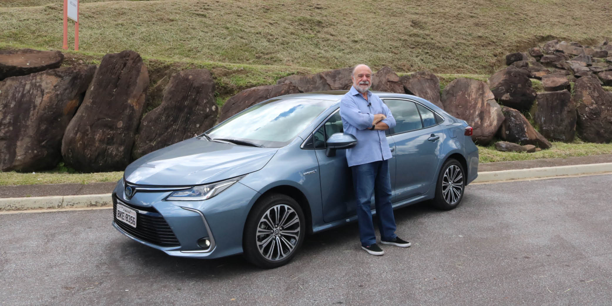 Teste do Corolla Híbrido Flex 2020