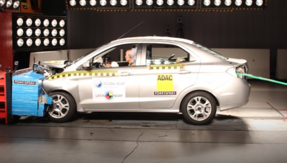 Ford Ka leva zero no teste de colisão