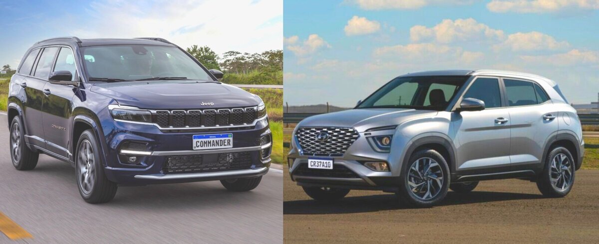 Commander e Creta atendem dois extremos entre os SUVs