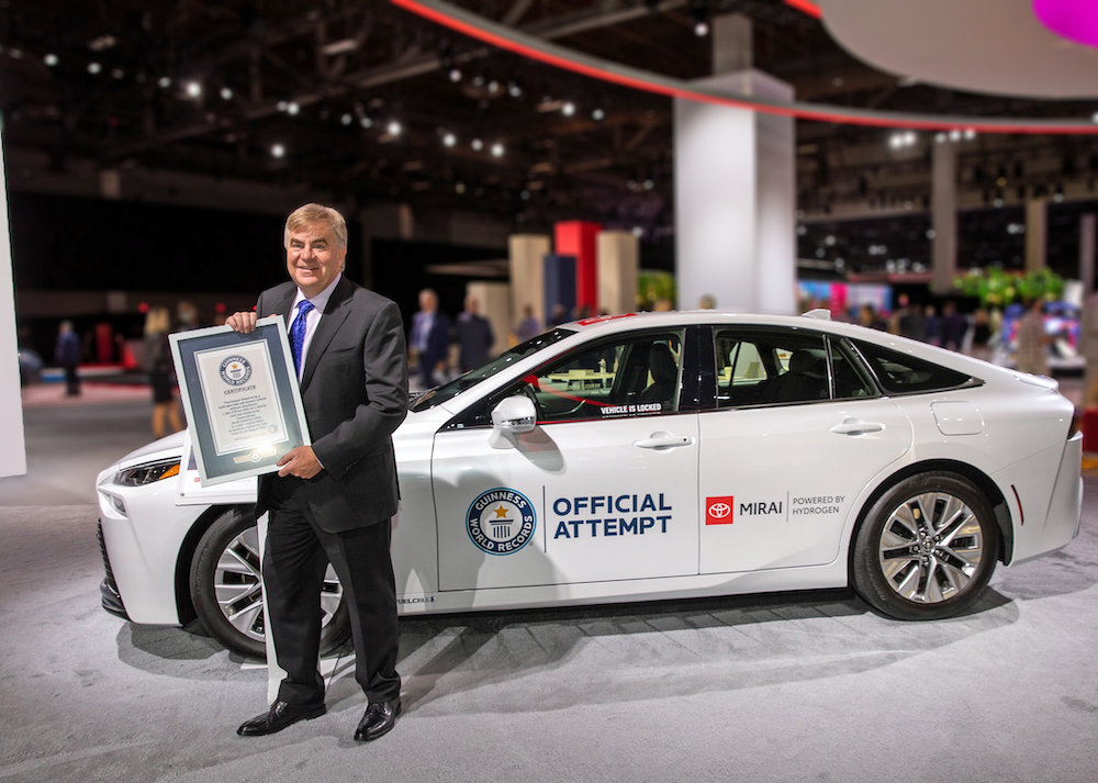Toyota Mirai entra para o Guinness